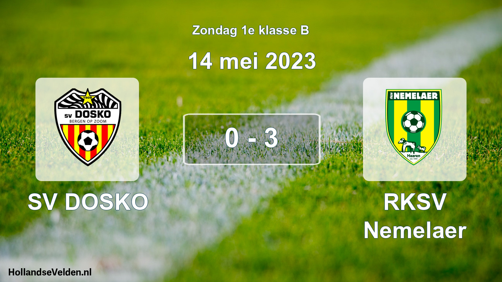 Total number of matches played: SV DOSKO - RKSV Nemelaer 0 - 3 (14 May 2023)