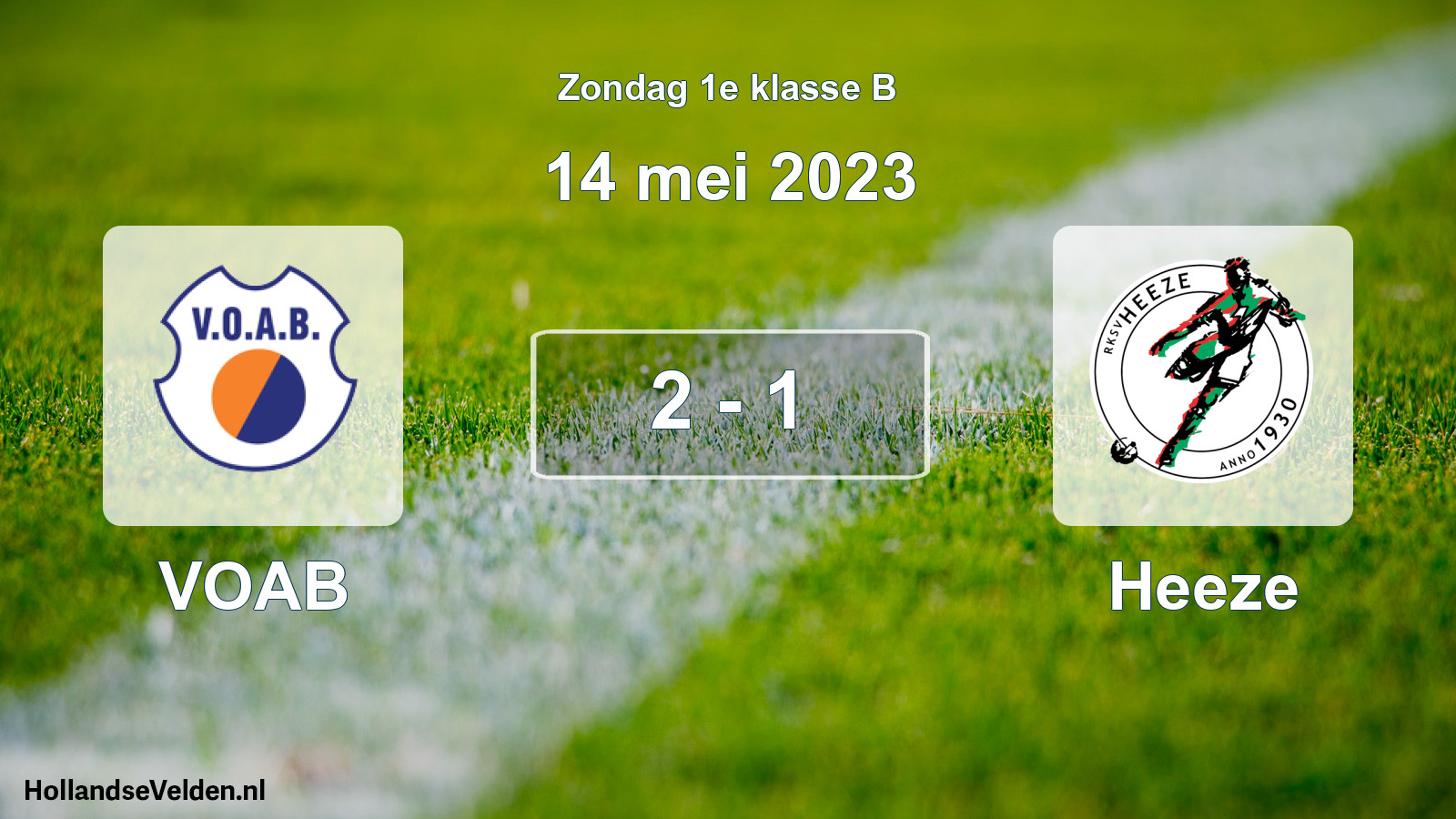 Total number of matches played: VOAB - Heeze 2 - 1 (14 May 2023)