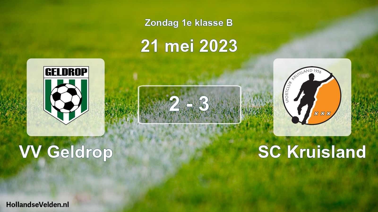 Total number of matches played: VV Geldrop - SC Kruisland 2 - 3 (21 May 2023)