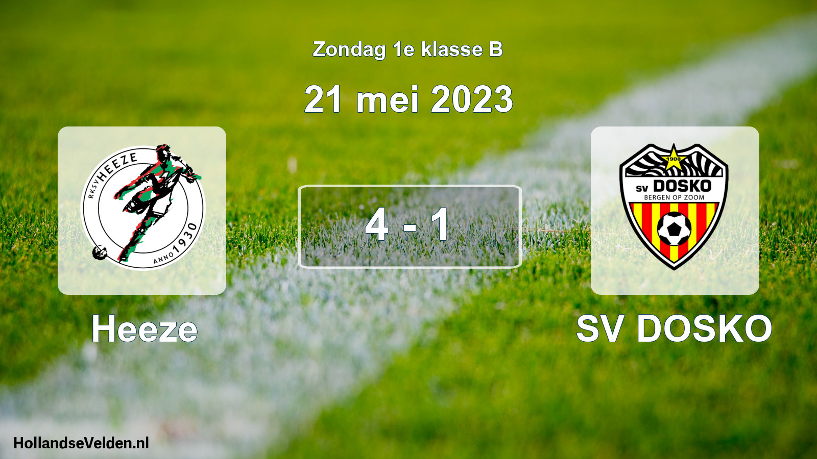 Total number of matches played: Heeze - SV DOSKO 4 - 1 (21 May 2023)