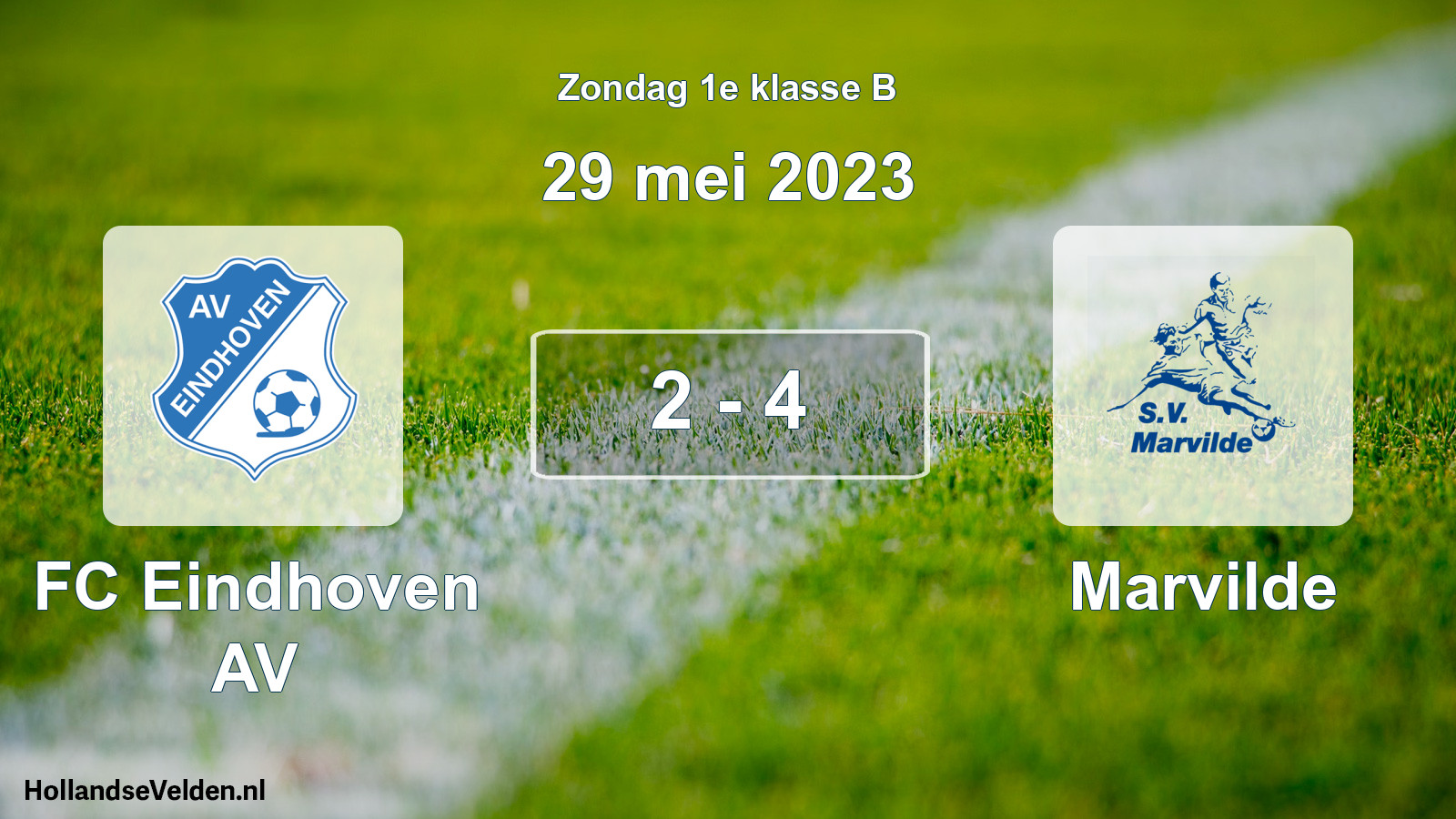 Total number of matches played: FC Eindhoven AV - Marvilde 2 - 4 (29 May 2023)