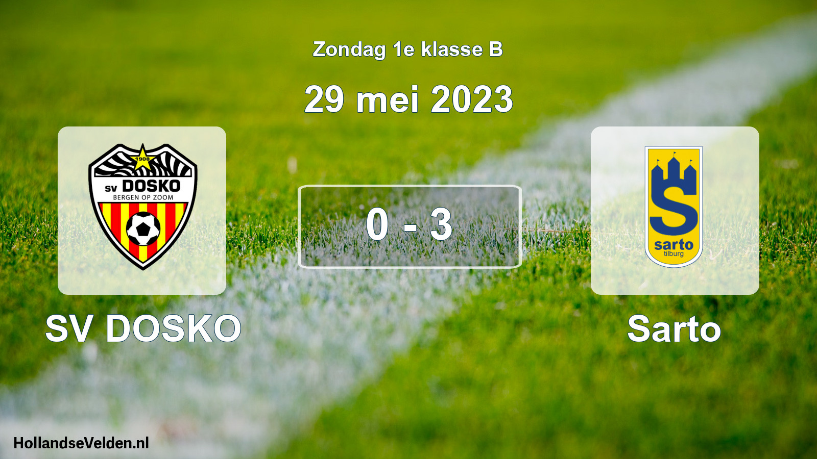 Total number of matches played: SV DOSKO - Sarto 0 - 3 (29 May 2023)