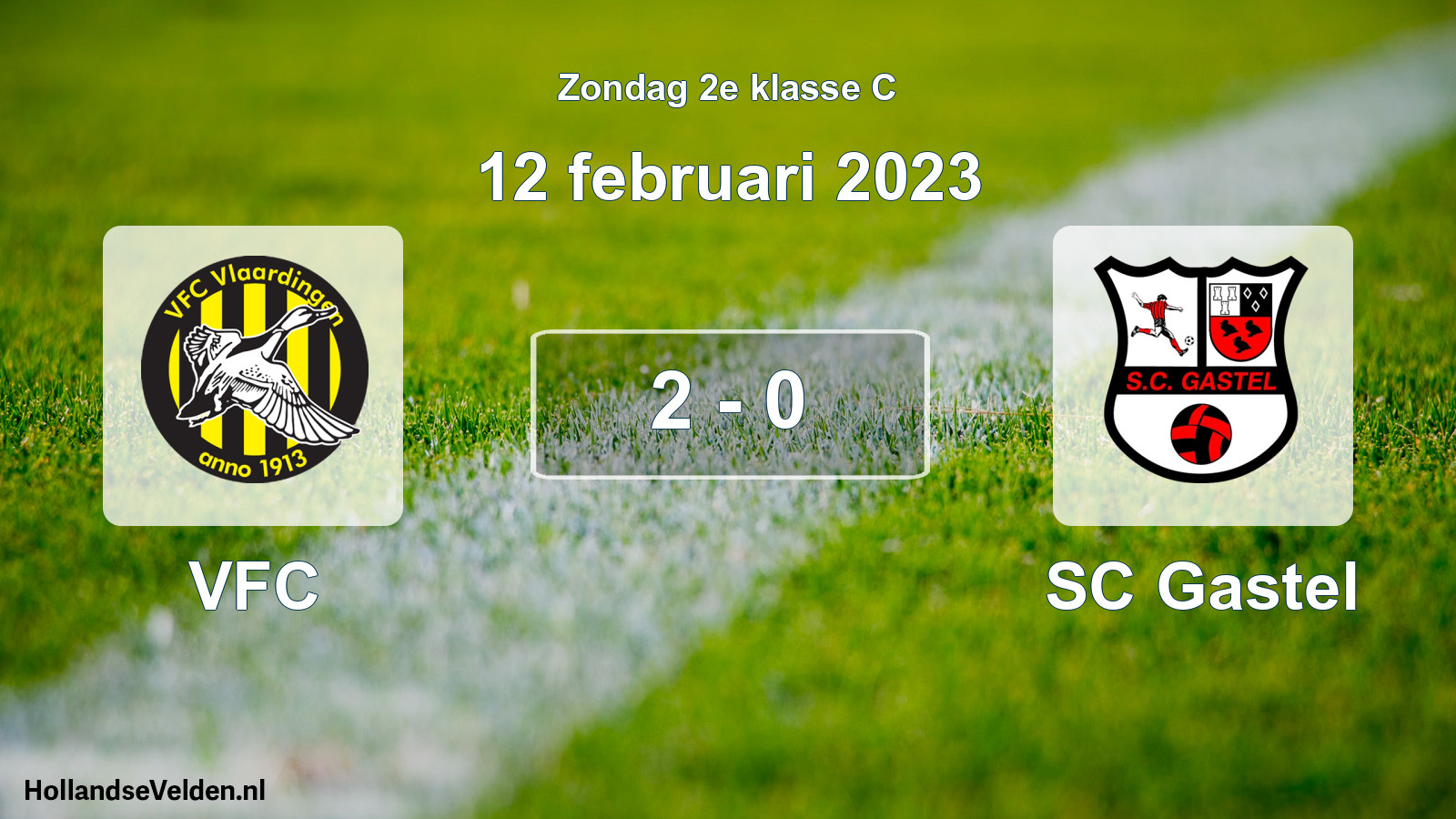 Total number of matches played: VFC - SC Gastel 2 - 0 (12 February 2023)