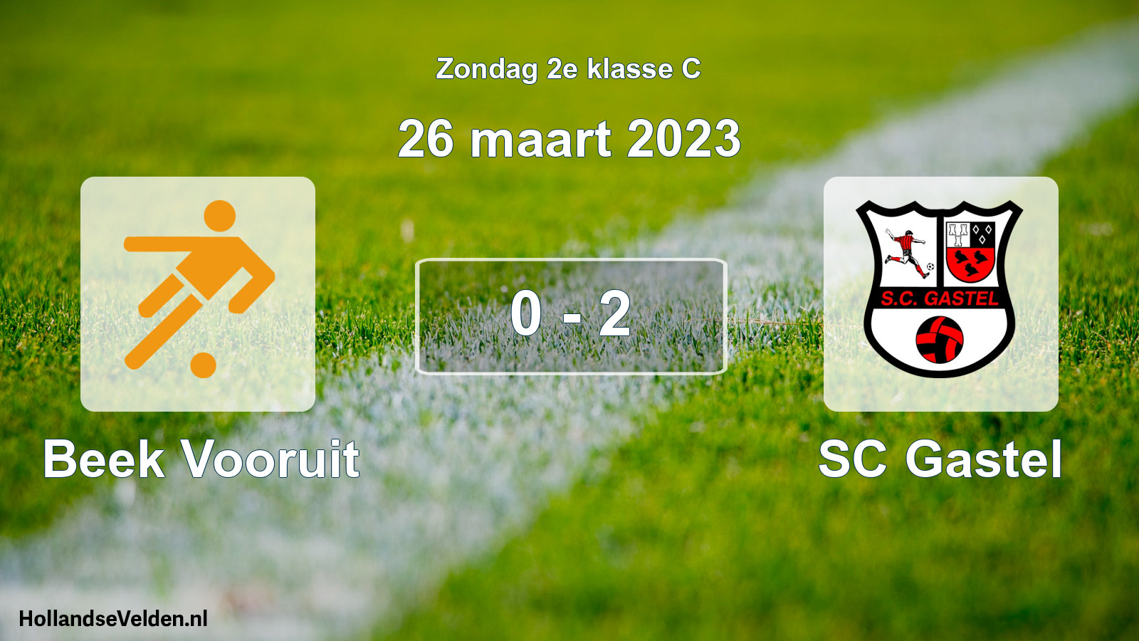 Total number of matches played: Beek Vooruit - SC Gastel 0 - 2 (26 March 2023)