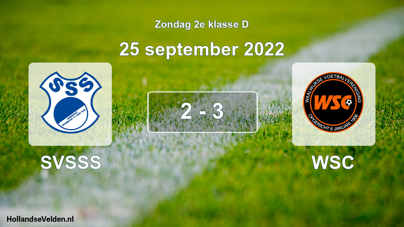 Total number of matches played: SVSSS - WSC 2 - 3 (25 September 2022)