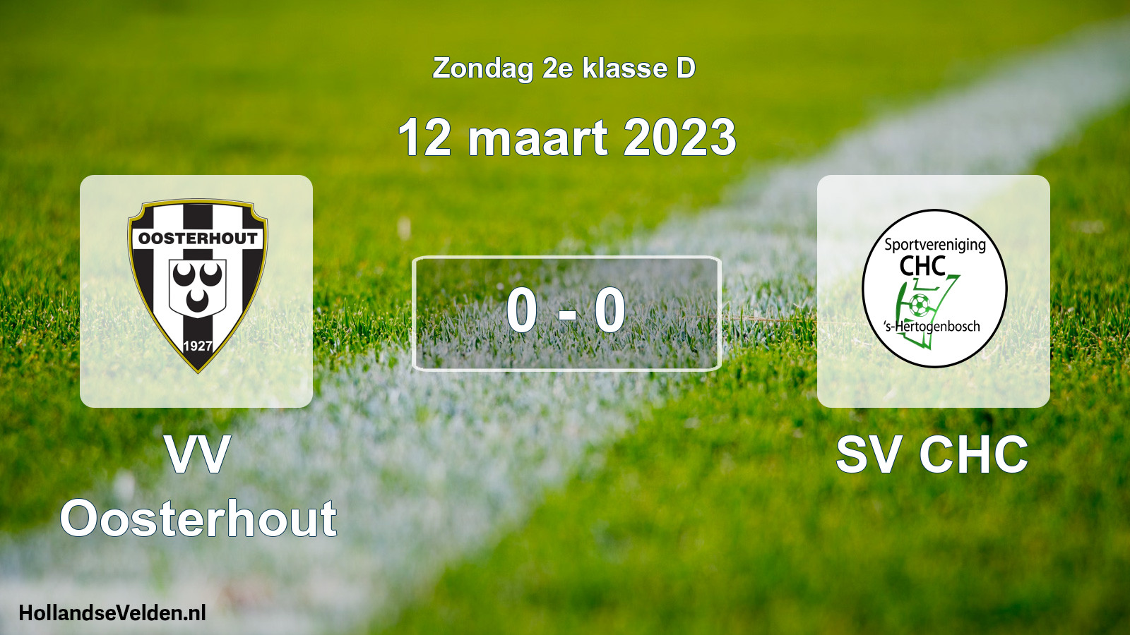 Total number of matches played: VV Oosterhout - SV CHC 0 - 0 (12 March 2023)