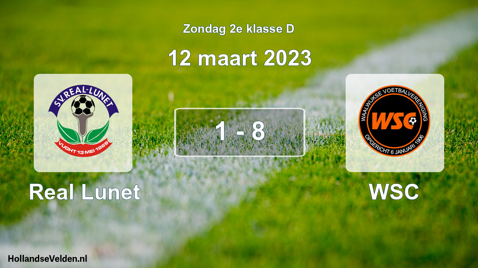 Total number of matches played: Real Lunet - WSC 1 - 8 (12 March 2023)