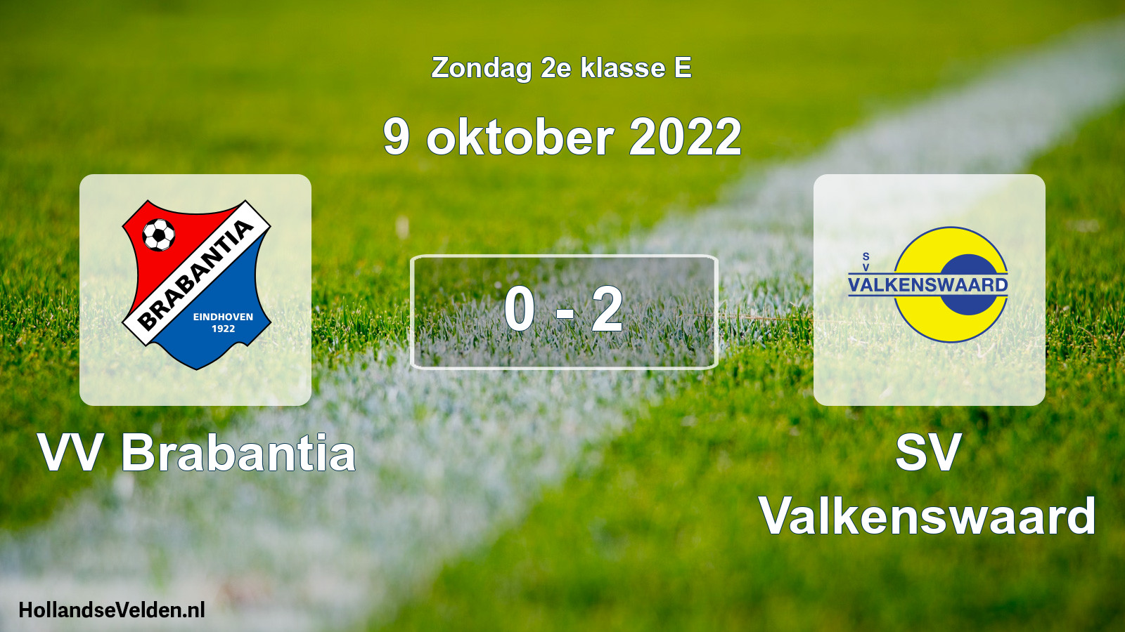 Total number of matches played: VV Brabantia - SV Valkenswaard 0 - 2 (9 October 2022)
