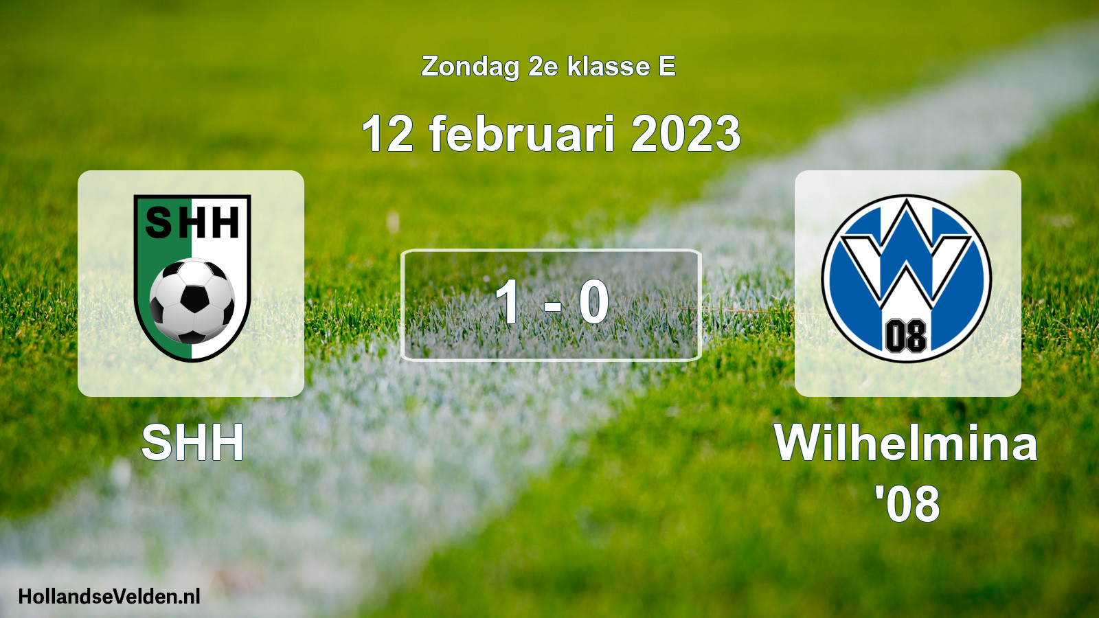 Total number of matches played: SHH - Wilhelmina '08 1 - 0 (12 February 2023)