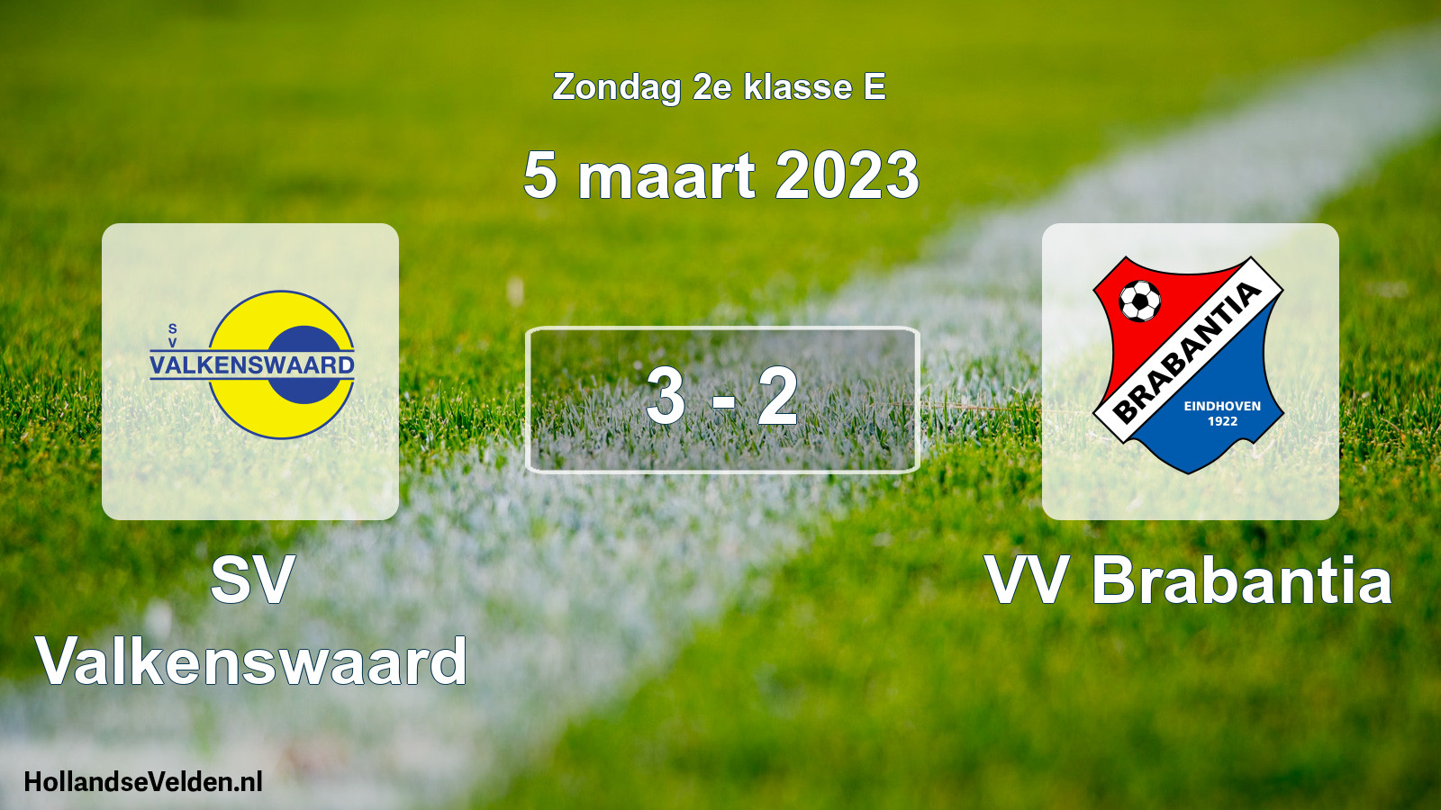 Total number of matches played: SV Valkenswaard - VV Brabantia 3 - 2 (5 March 2023)