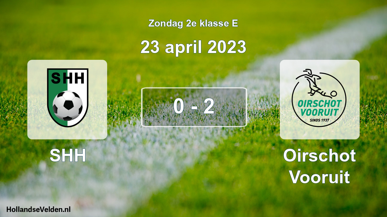 Total number of matches played: SHH - Oirschot Vooruit 0 - 2 (23 April 2023)