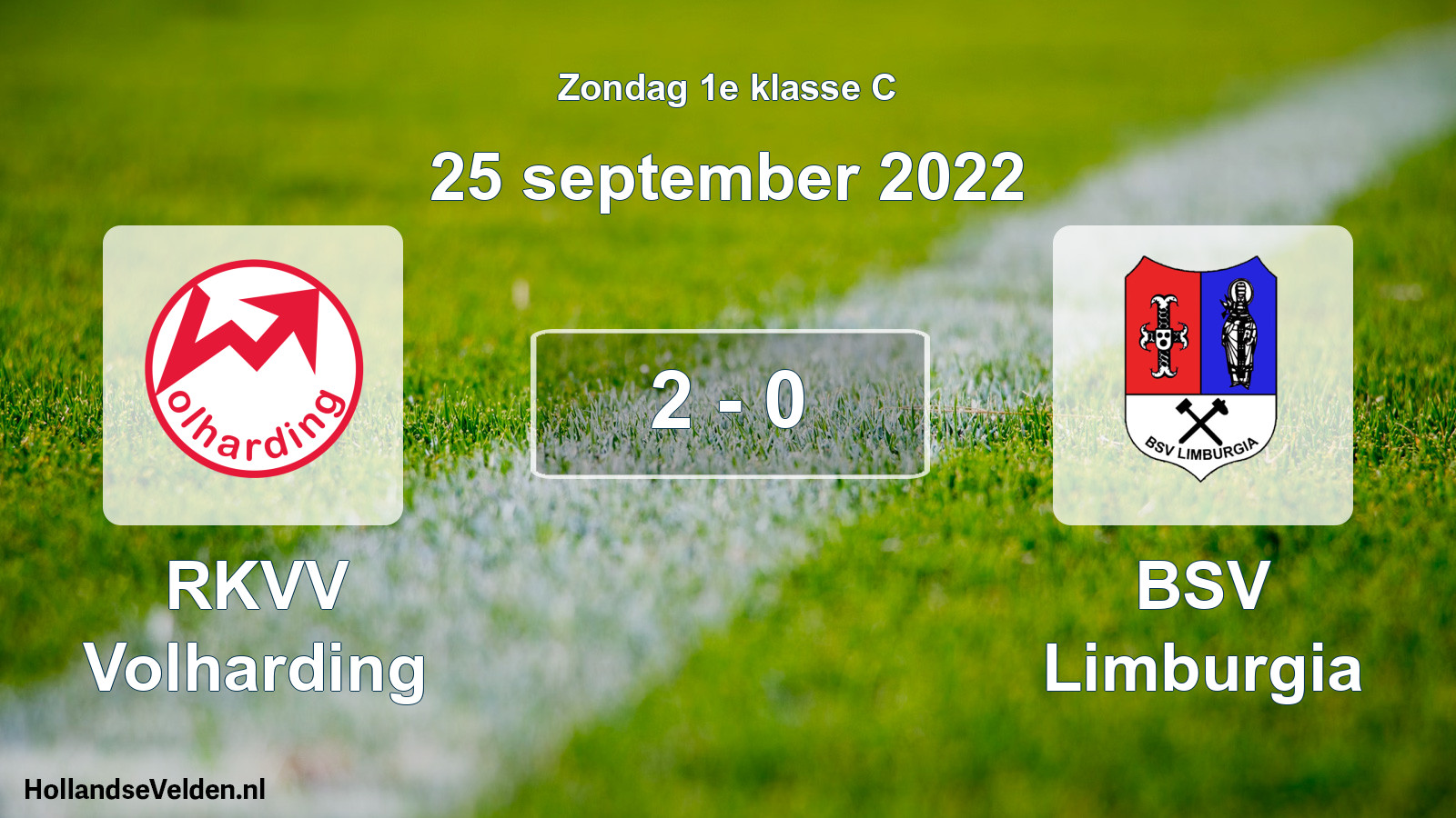 Total number of matches played: RKVV Volharding - BSV Limburgia 2 - 0 (25 September 2022)
