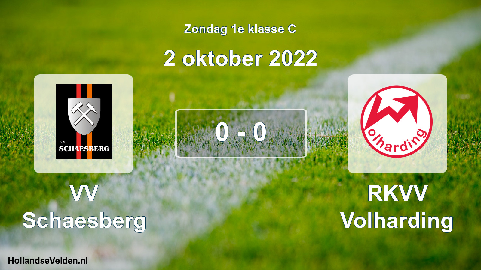 Total number of matches played: VV Schaesberg - RKVV Volharding 0 - 0 (2 October 2022)