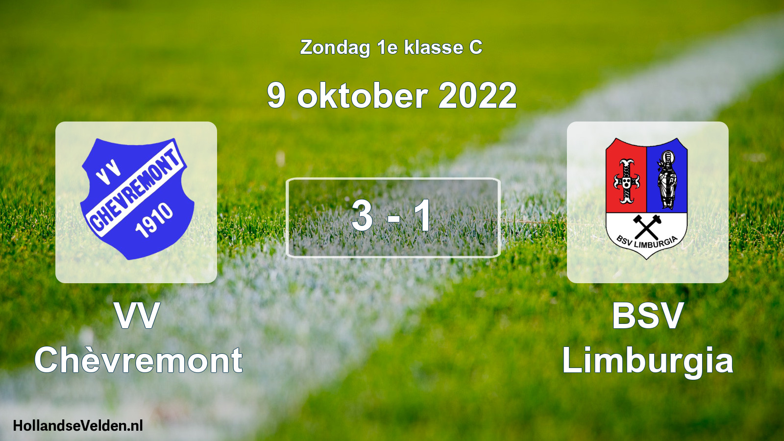 Total number of matches played: VV Chèvremont - BSV Limburgia 3 - 1 (9 October 2022)