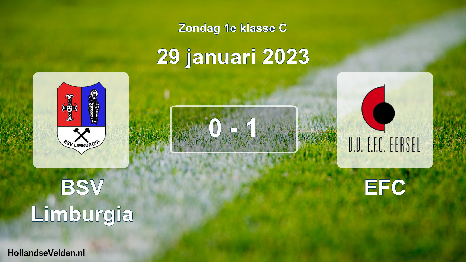 Total number of matches played: BSV Limburgia - EFC 0 - 1 (29 January 2023)