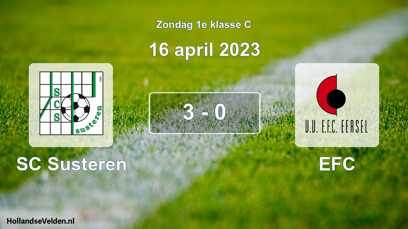 Total number of matches played: SC Susteren - EFC 3 - 0 (16 April 2023)