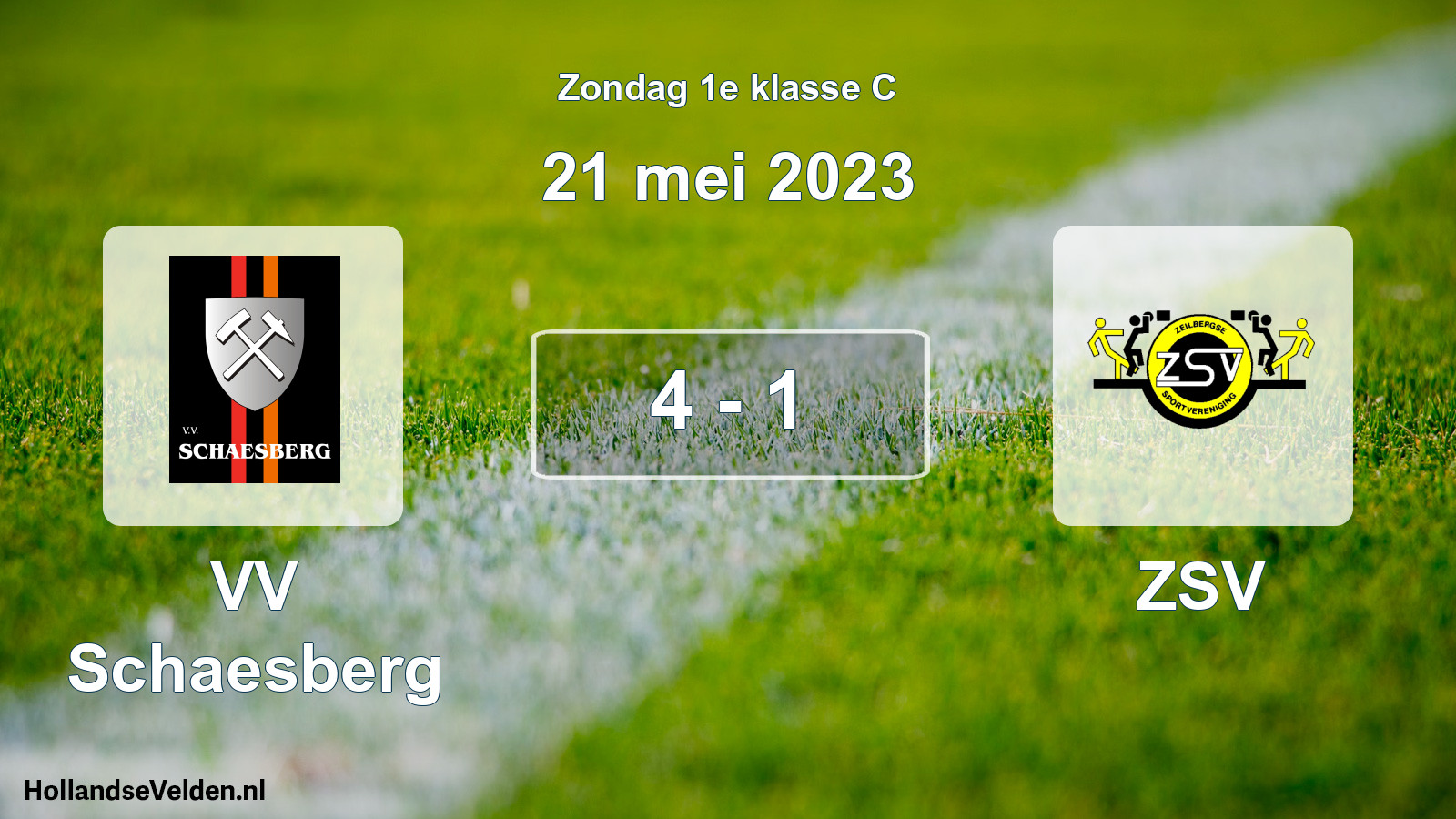Total number of matches played: VV Schaesberg - ZSV 4 - 1 (21 May 2023)
