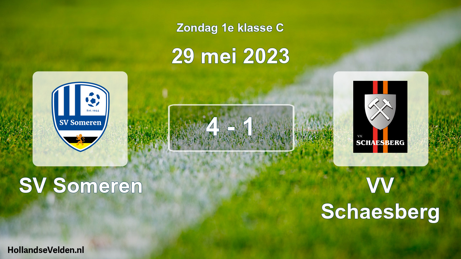 Total number of matches played: SV Someren - VV Schaesberg 4 - 1 (29 May 2023)
