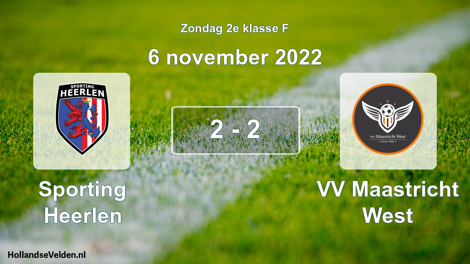 Total number of matches played: Sporting Heerlen - VV Maastricht West 2 - 2 (6 November 2022)