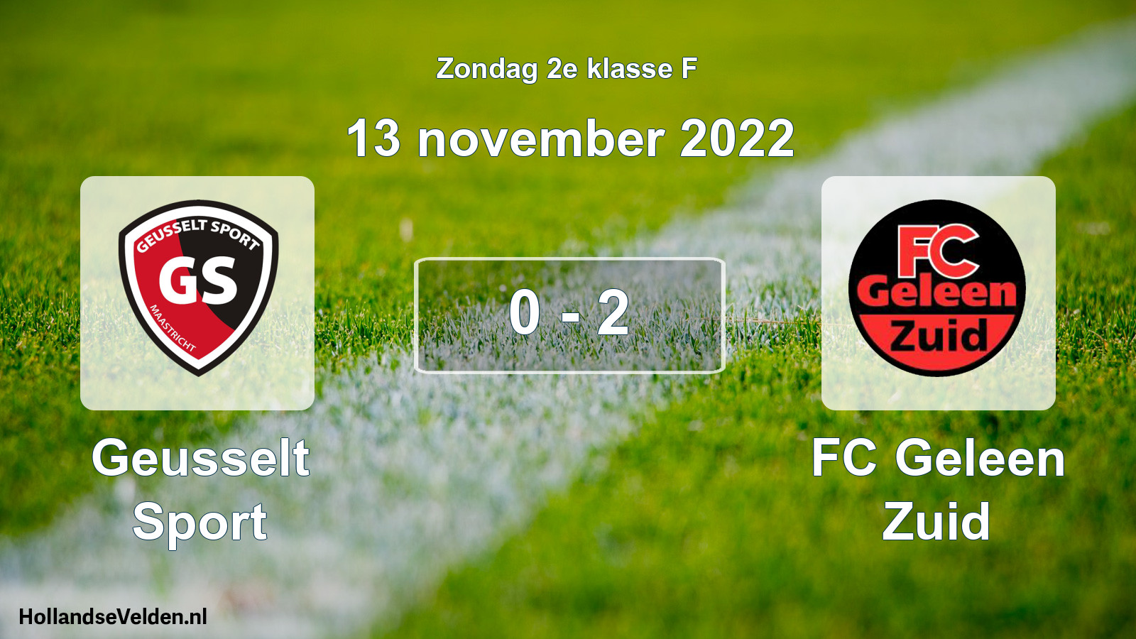 Total number of matches played: Geusselt Sport - FC Geleen Zuid 0 - 2 (13 November 2022)