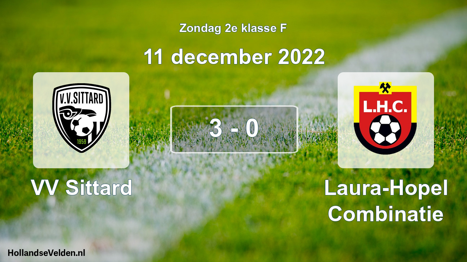 Total number of matches played: VV Sittard - Laura-Hopel Combinatie 3 - 0 (11 December 2022)