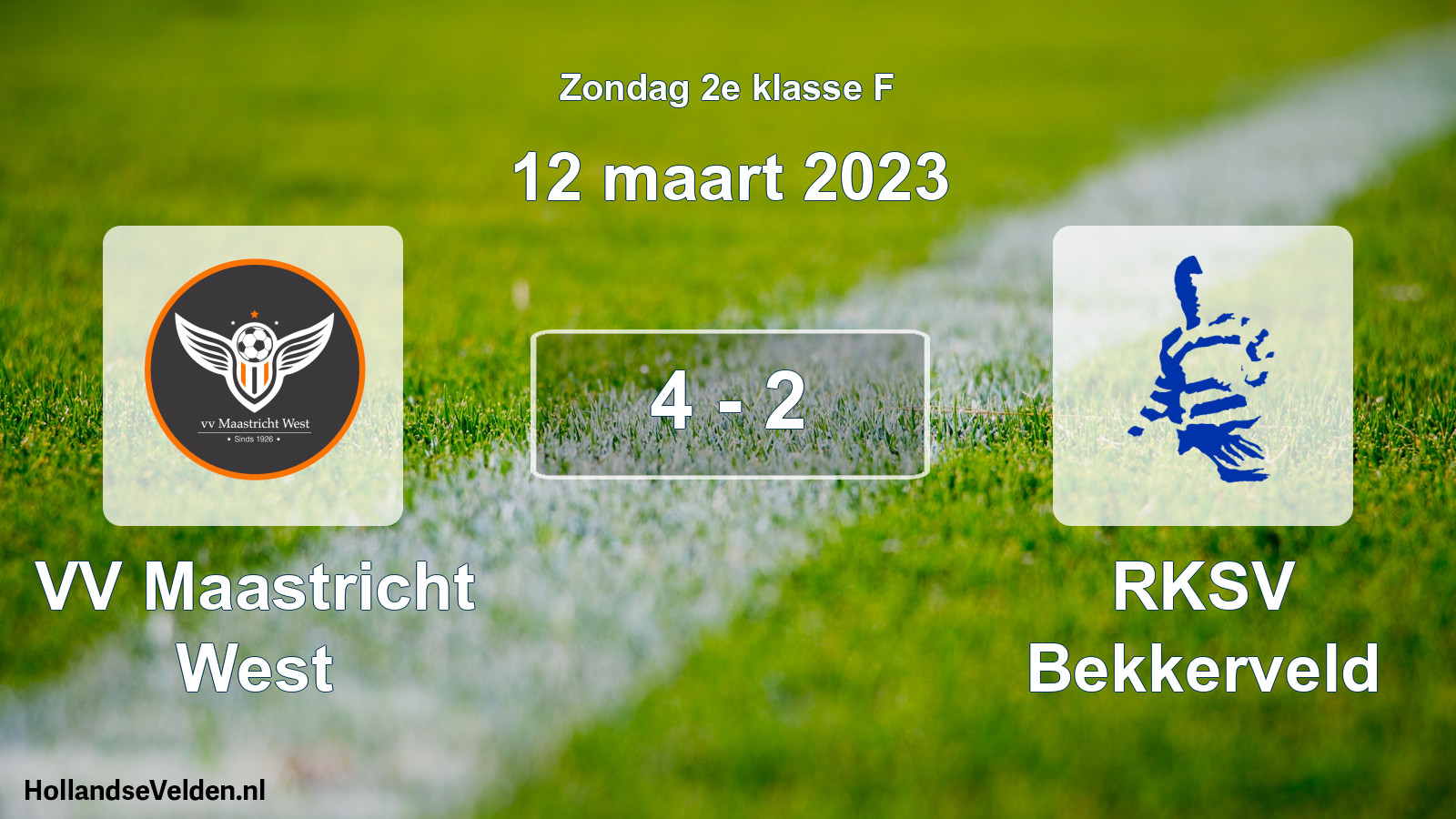 Total number of matches played: VV Maastricht West - RKSV Bekkerveld 4 - 2 (12 March 2023)
