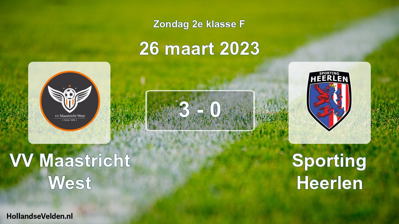 Total number of matches played: VV Maastricht West - Sporting Heerlen 3 - 0 (26 March 2023)