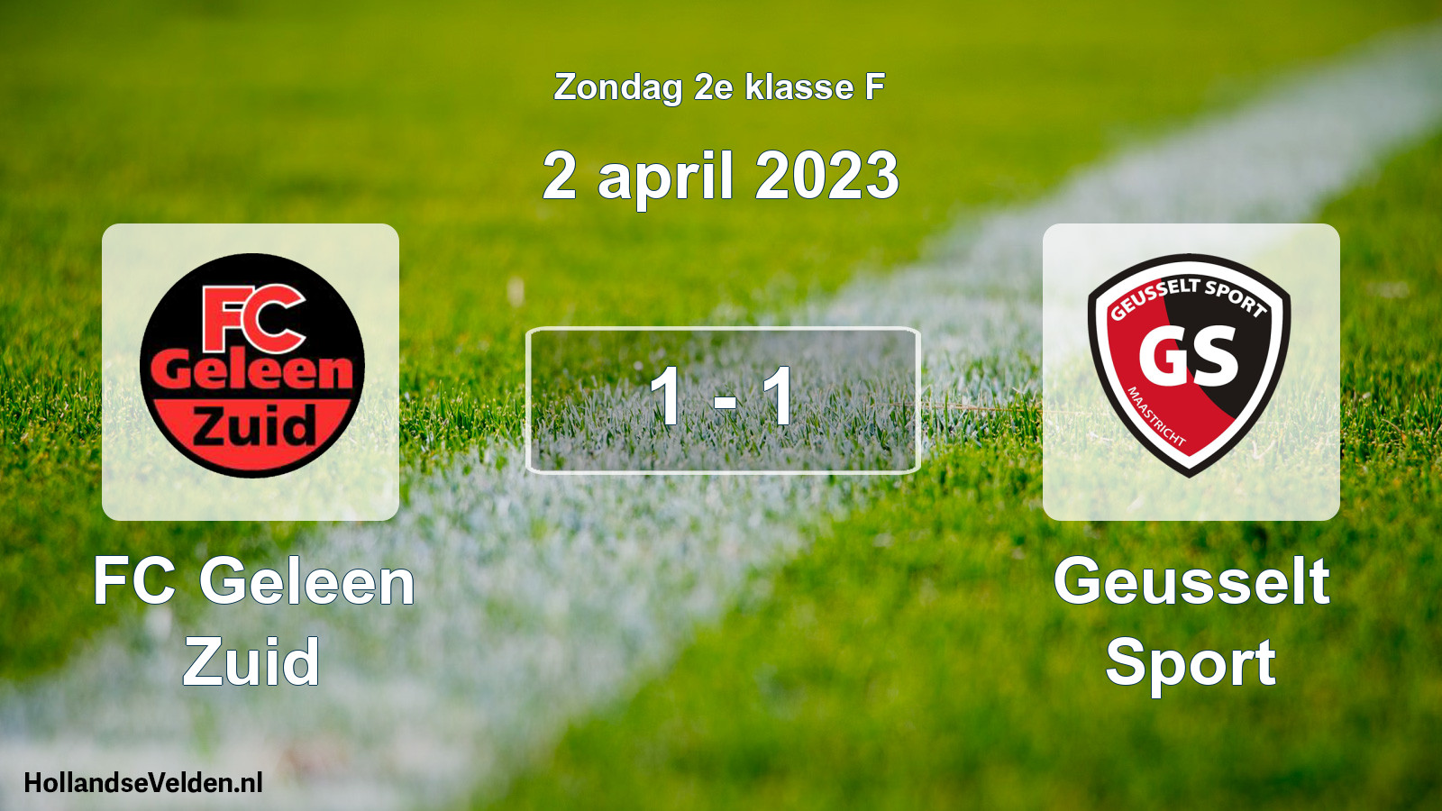 Total number of matches played: FC Geleen Zuid - Geusselt Sport 1 - 1 (2 April 2023)