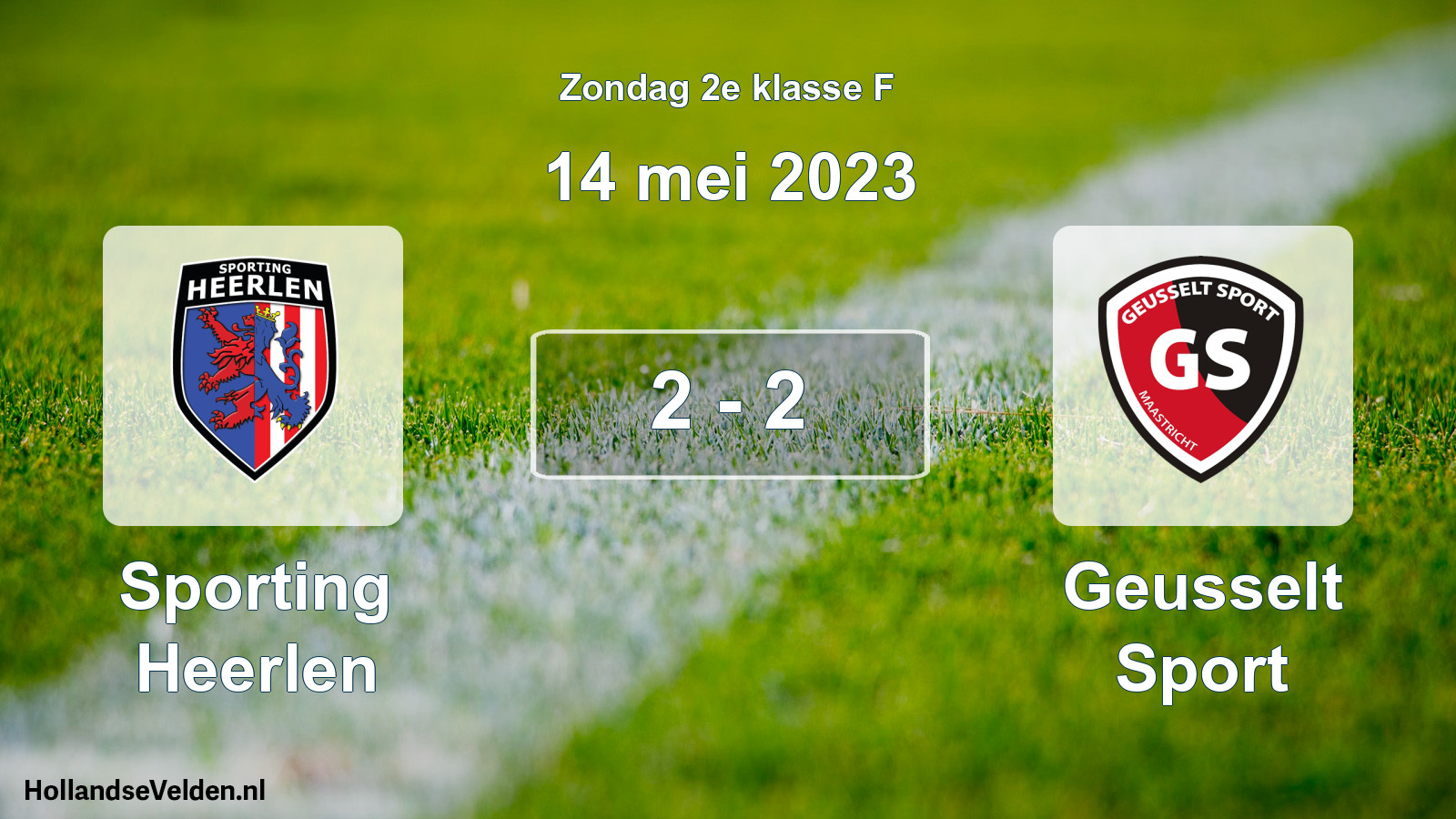 Total number of matches played: Sporting Heerlen - Geusselt Sport 2 - 2 (14 May 2023)