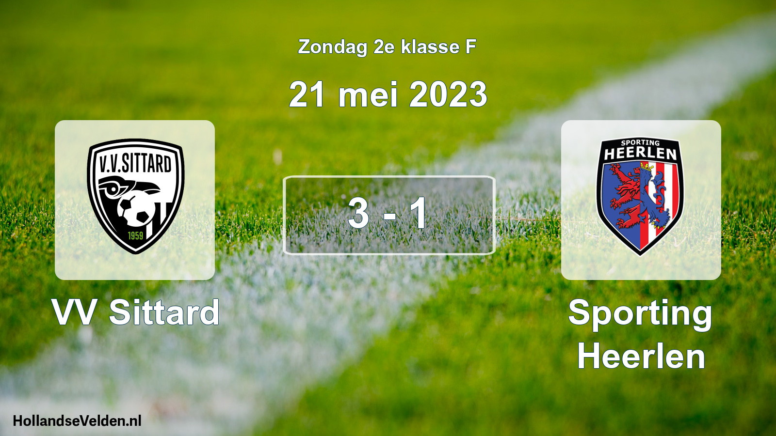 Total number of matches played: VV Sittard - Sporting Heerlen 3 - 1 (21 May 2023)