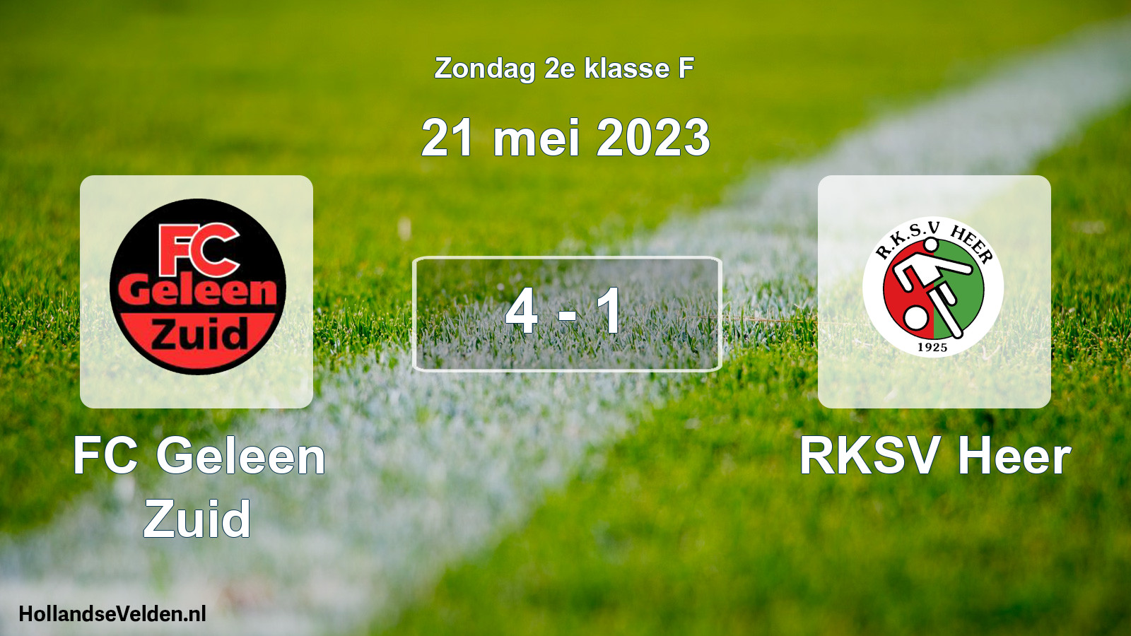 Total number of matches played: FC Geleen Zuid - RKSV Heer 4 - 1 (21 May 2023)