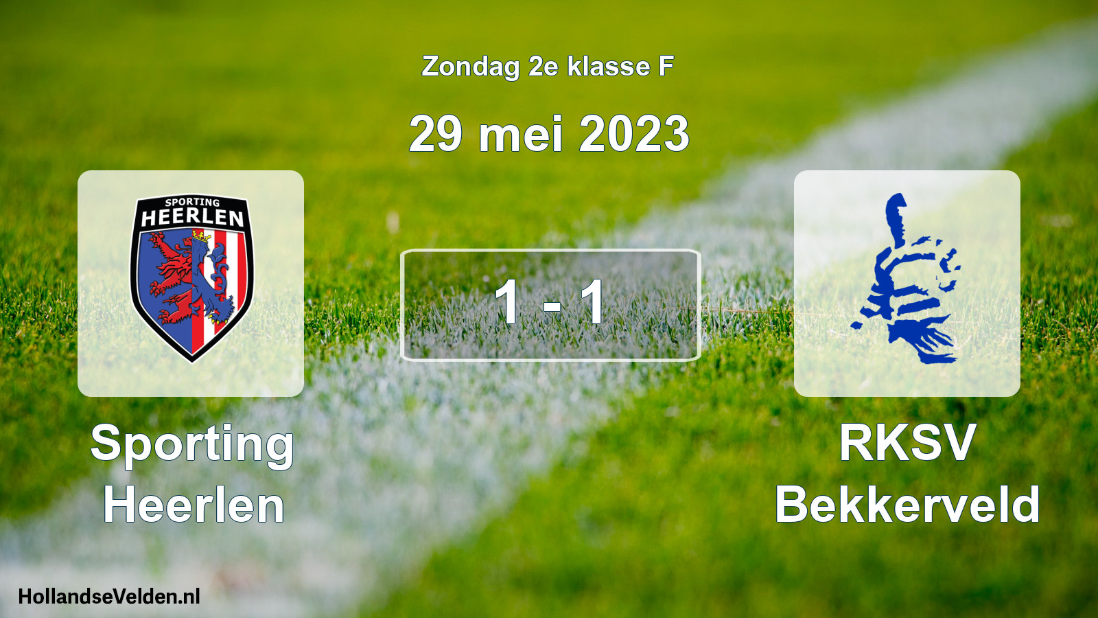 Total number of matches played: Sporting Heerlen - RKSV Bekkerveld 1 - 1 (29 May 2023)
