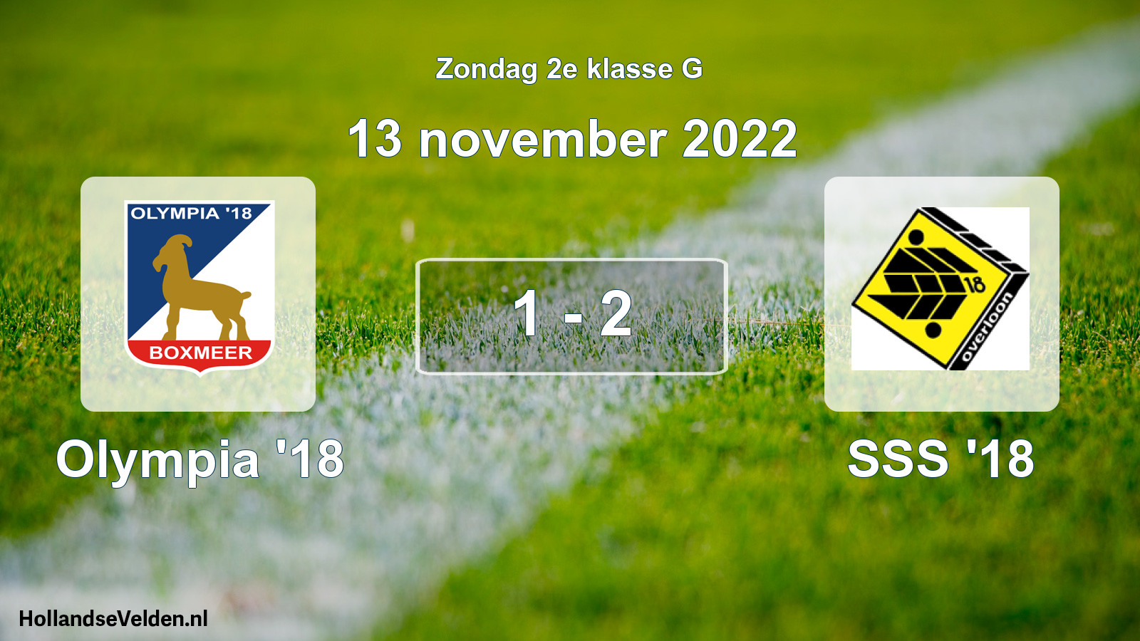 Total number of matches played: Olympia '18 - SSS '18 1 - 2 (13 November 2022)
