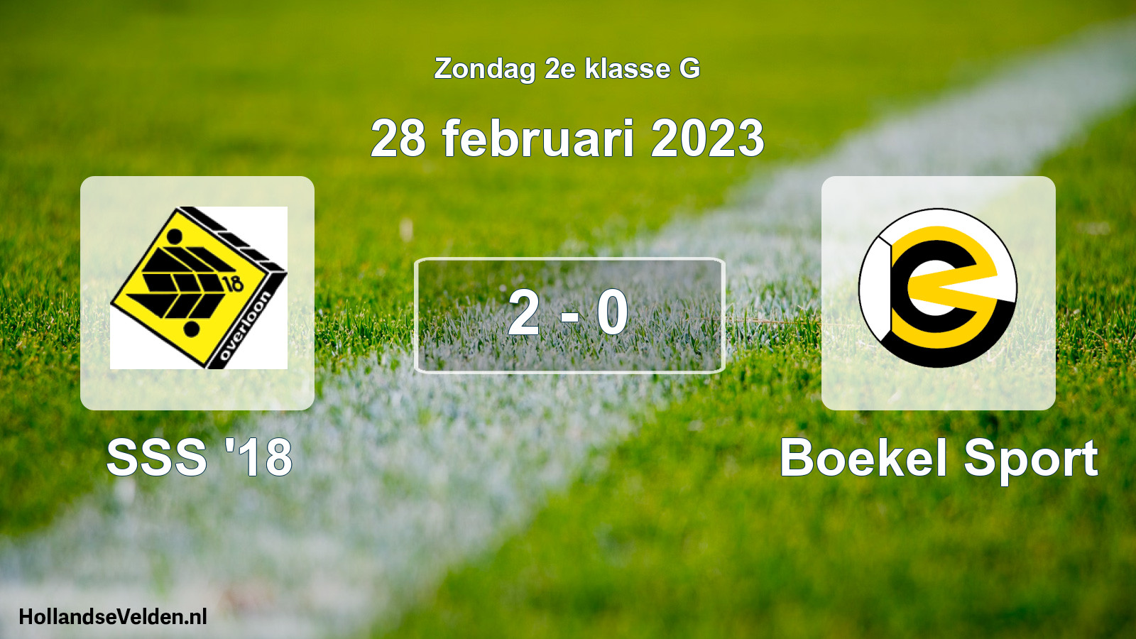 Total number of matches played: SSS '18 - Boekel Sport 2 - 0 (28 February 2023)