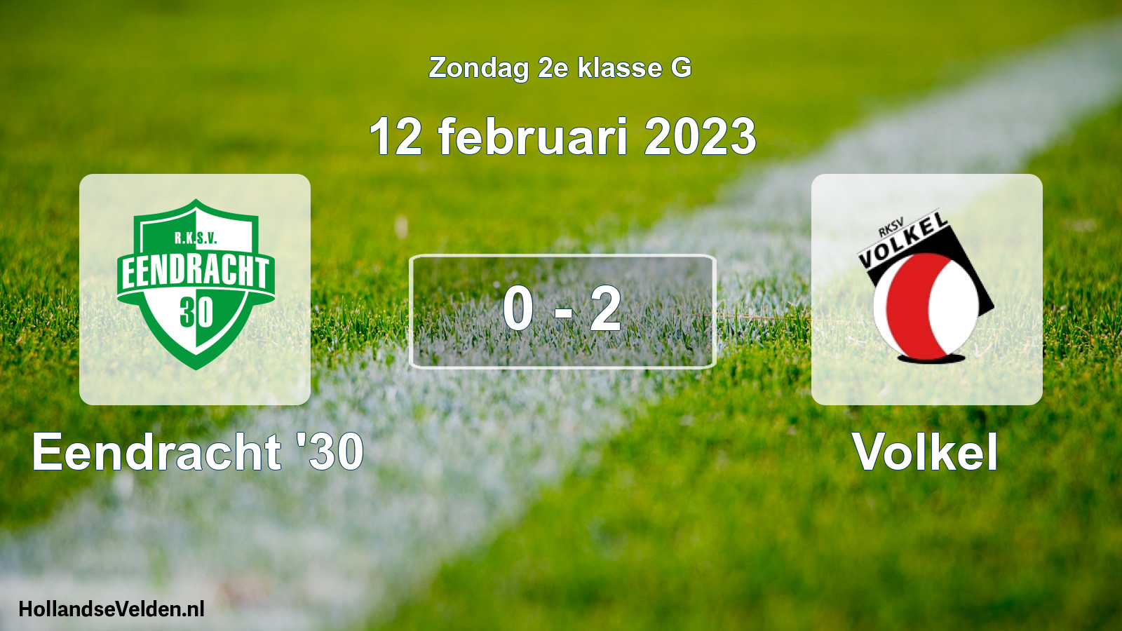 Total number of matches played: Eendracht '30 - Volkel 0 - 2 (12 February 2023)