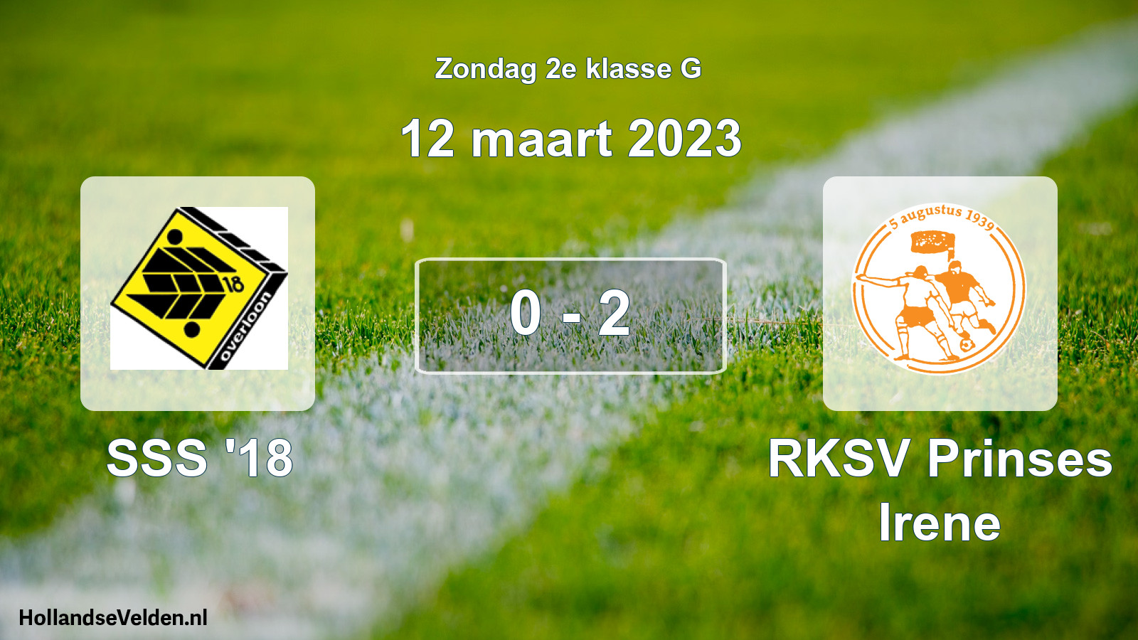 Total number of matches played: SSS '18 - RKSV Prinses Irene 0 - 2 (12 March 2023)