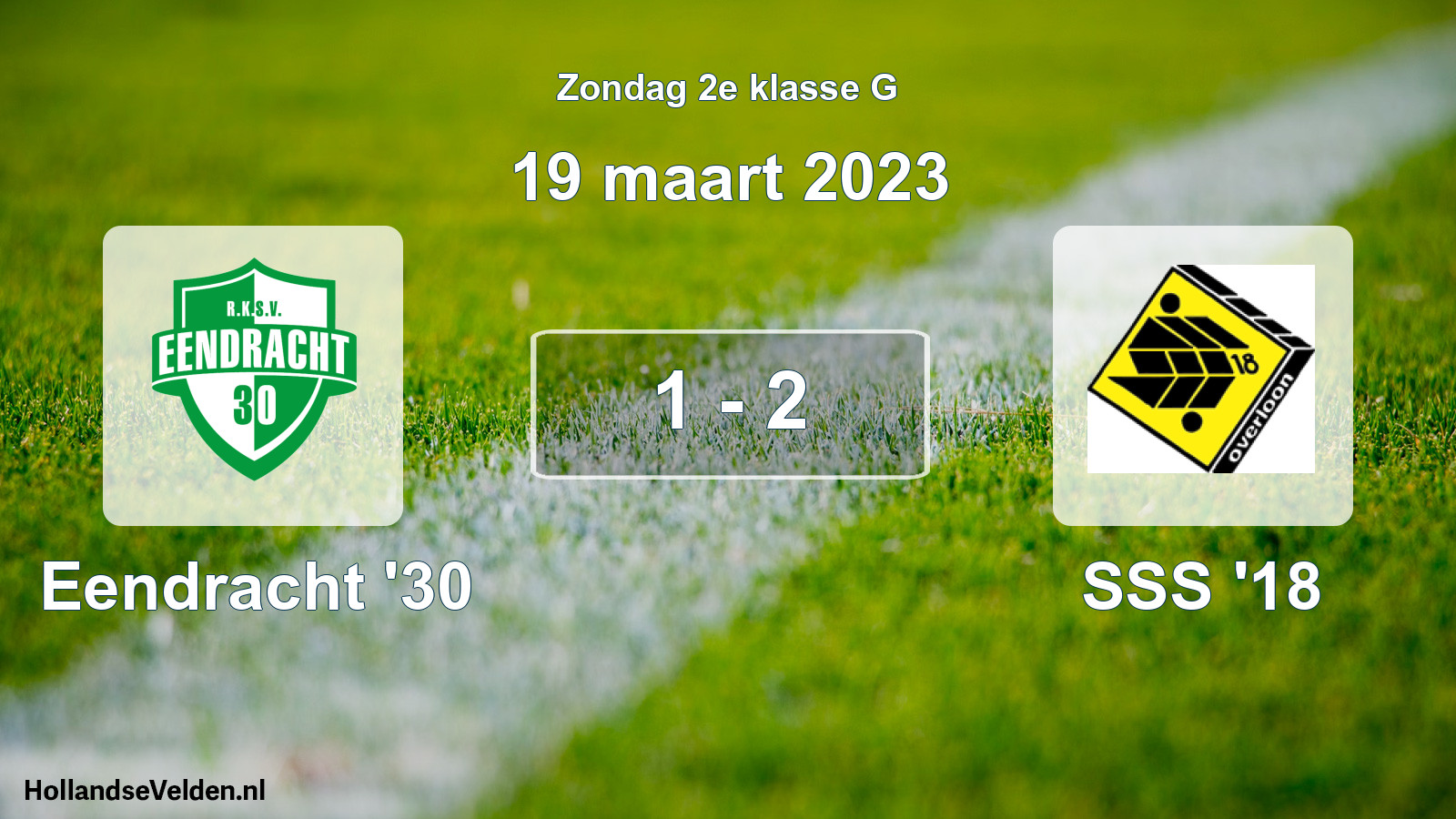 Total number of matches played: Eendracht '30 - SSS '18 1 - 2 (19 March 2023)