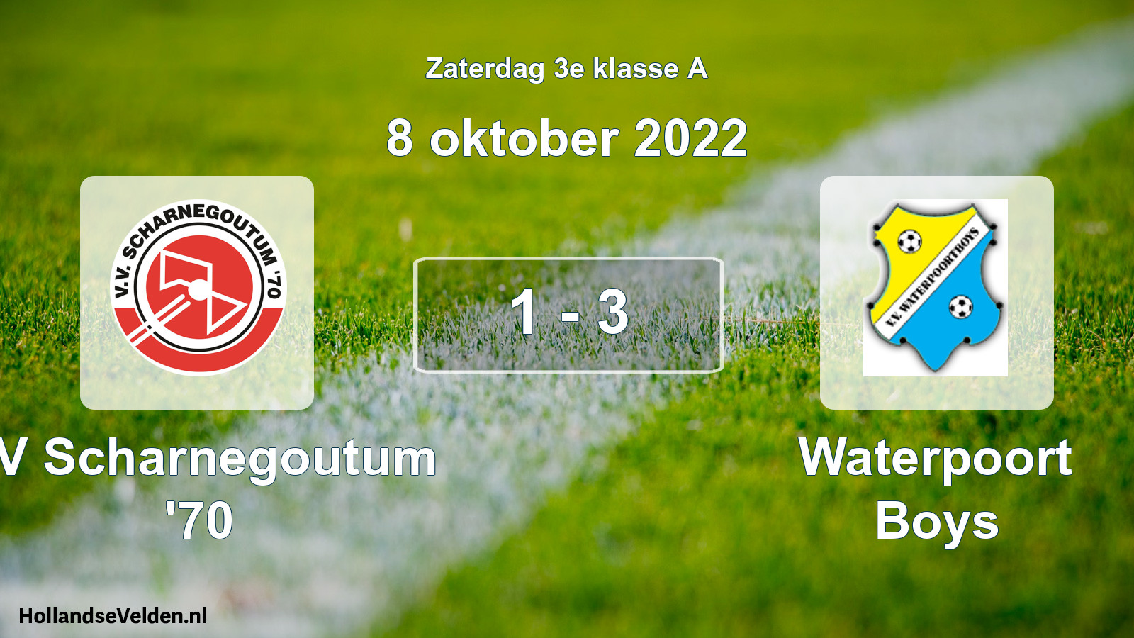Total number of matches played: VV Scharnegoutum '70 - Waterpoort Boys 1 - 3 (8 October 2022)