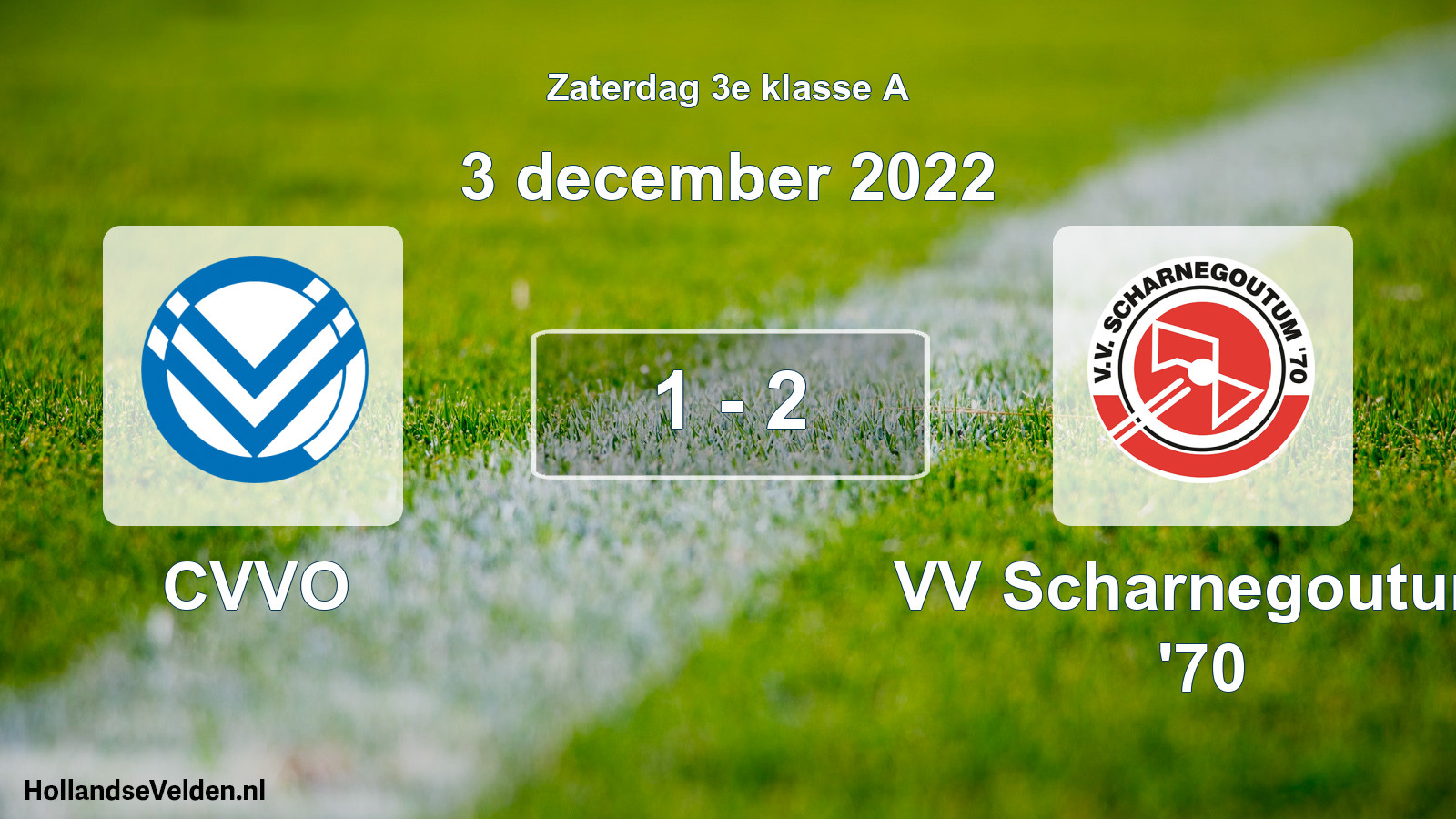 Total number of matches played: CVVO - VV Scharnegoutum '70 1 - 2 (3 December 2022)