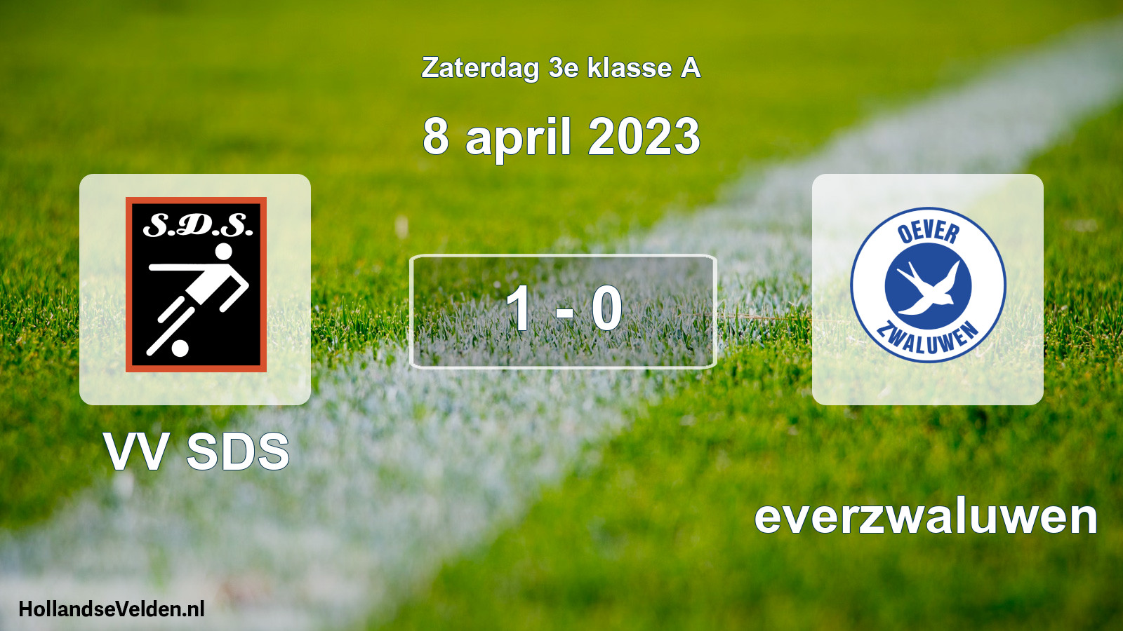 Total number of matches played: VV SDS - Oeverzwaluwen 1 - 0 (8 April 2023)