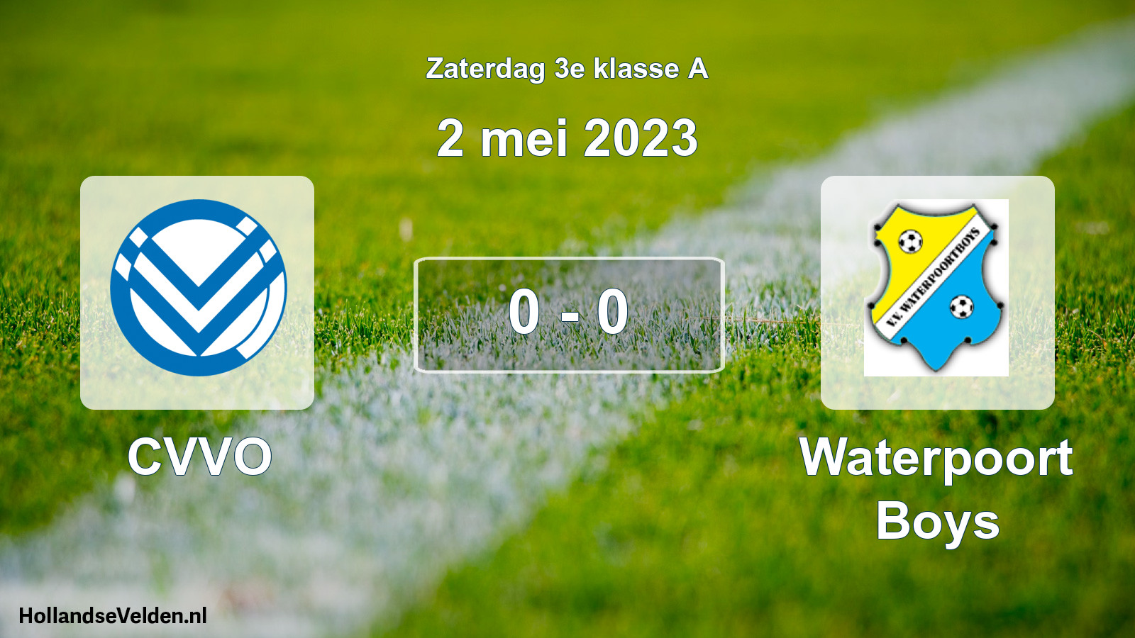 Total number of matches played: CVVO - Waterpoort Boys 0 - 0 (2 May 2023)