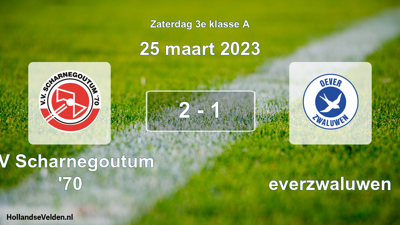 Total number of matches played: VV Scharnegoutum '70 - Oeverzwaluwen 2 - 1 (25 March 2023)