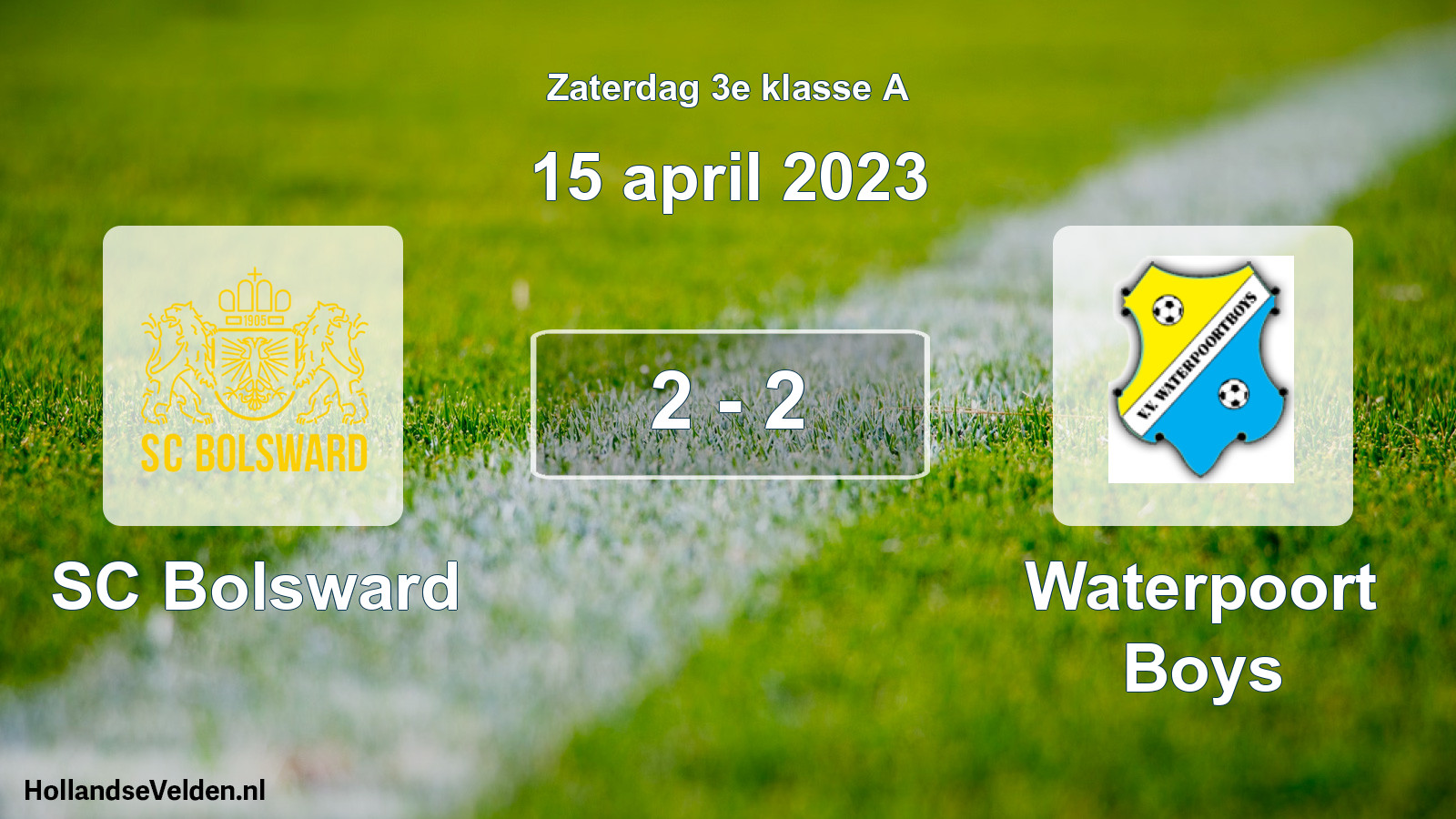 Total number of matches played: SC Bolsward - Waterpoort Boys 2 - 2 (15 April 2023)