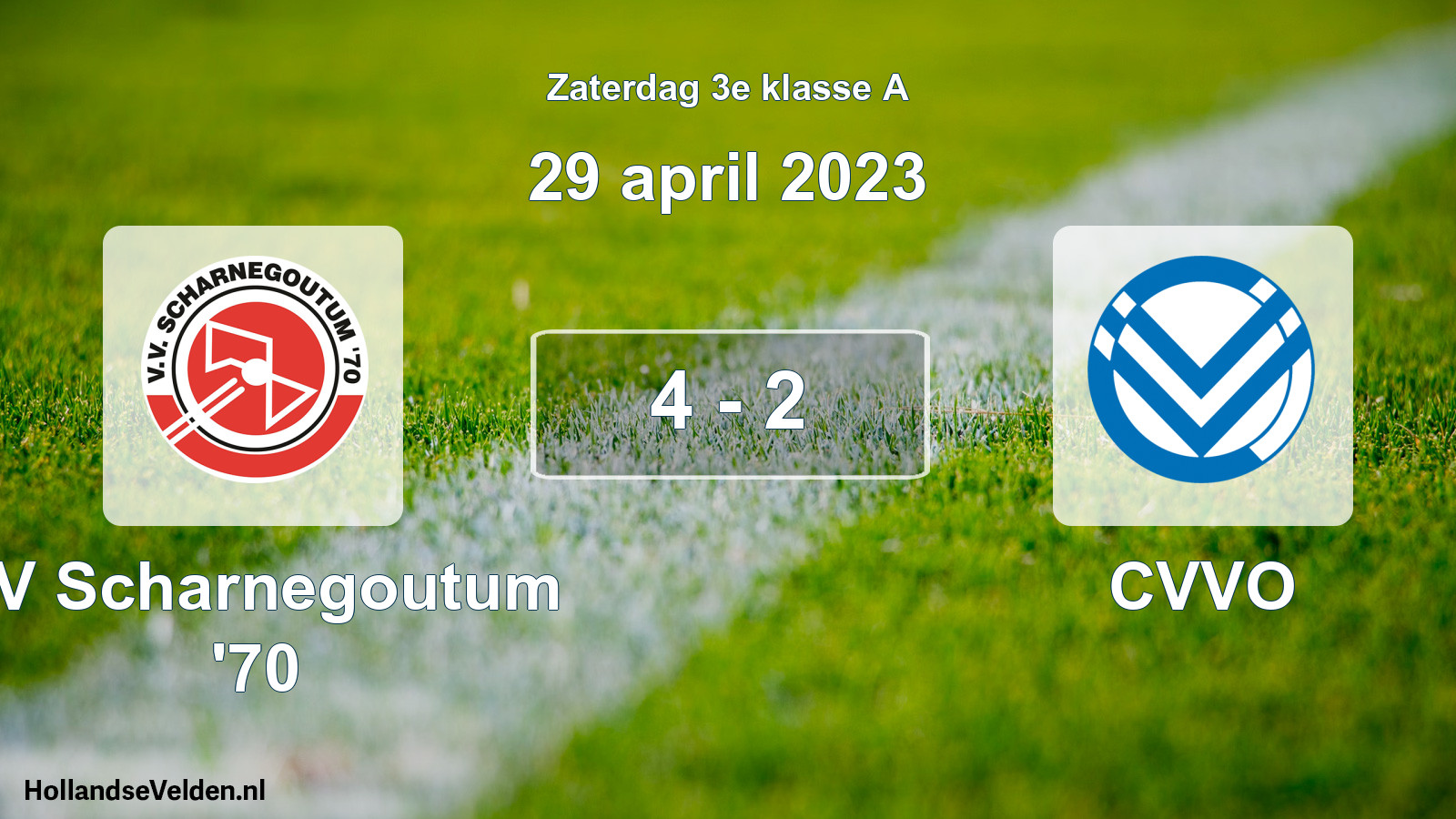 Total number of matches played: VV Scharnegoutum '70 - CVVO 4 - 2 (29 April 2023)