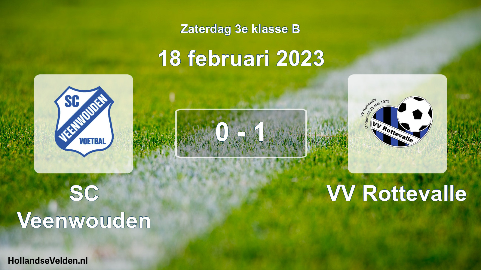Total number of matches played: SC Veenwouden - VV Rottevalle 0 - 1 (18 February 2023)