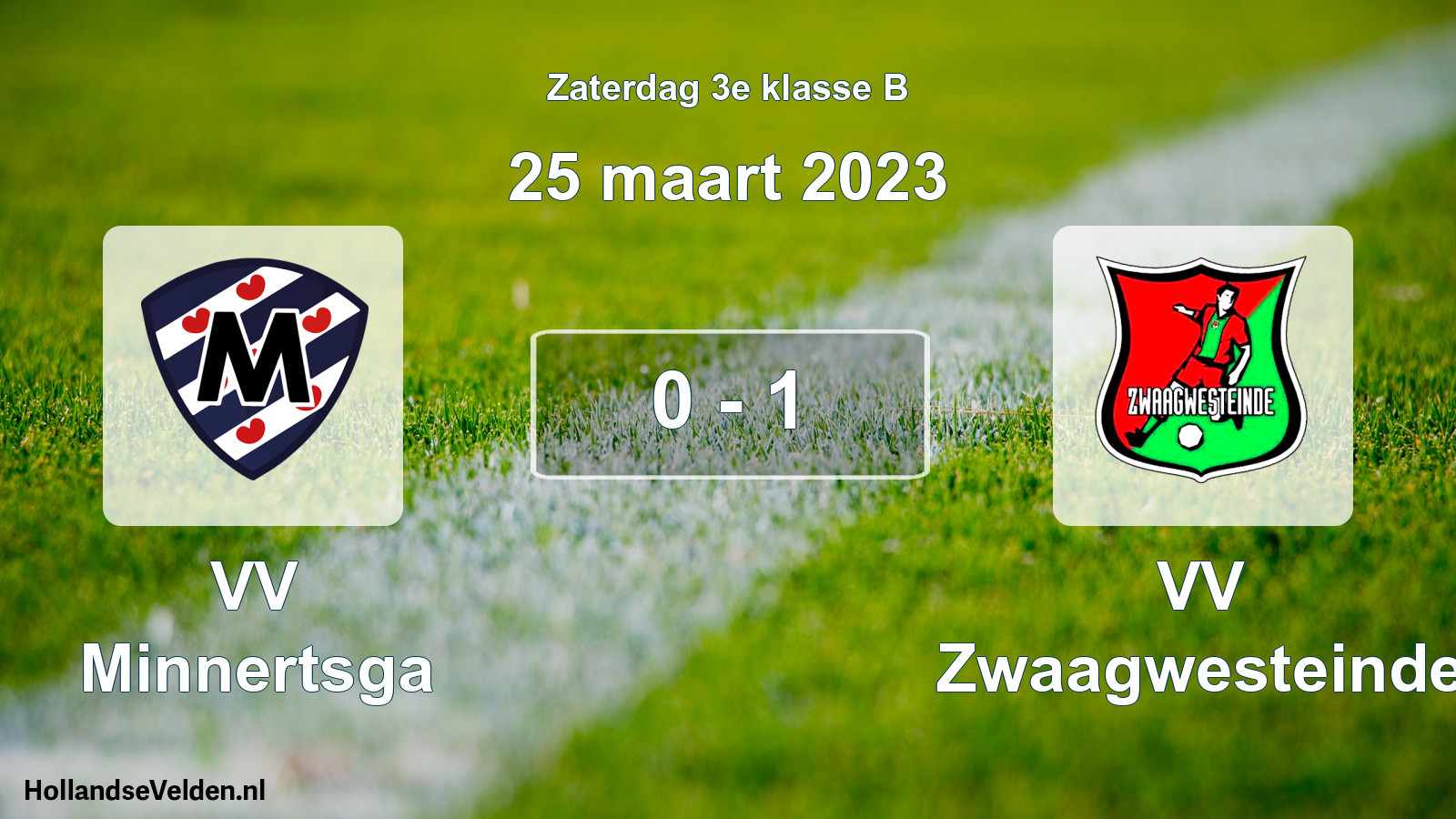 Total number of matches played: VV Minnertsga - VV Zwaagwesteinde 0 - 1 (25 March 2023)