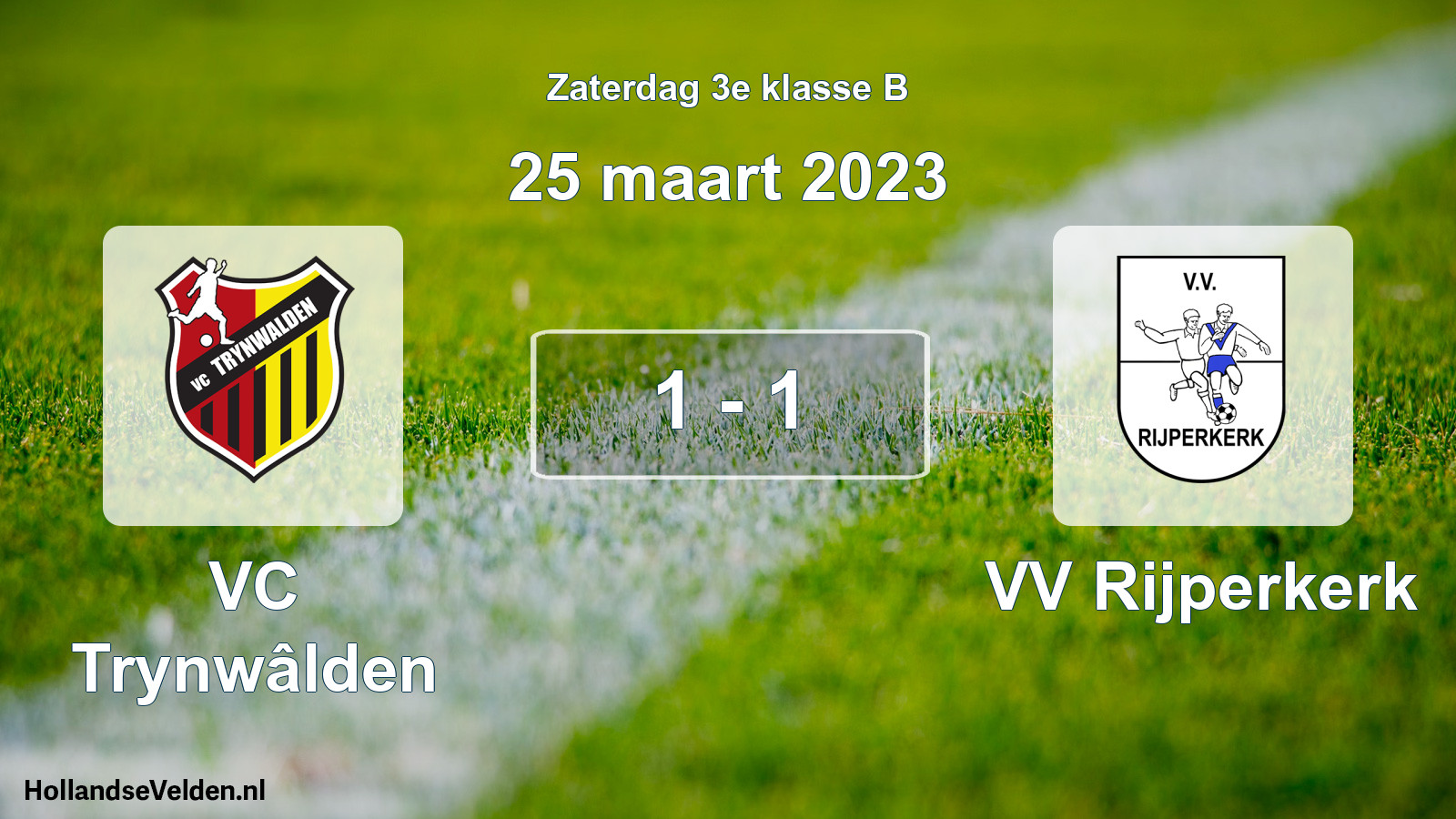 Total number of matches played: VC Trynwâlden - VV Rijperkerk 1 - 1 (25 March 2023)