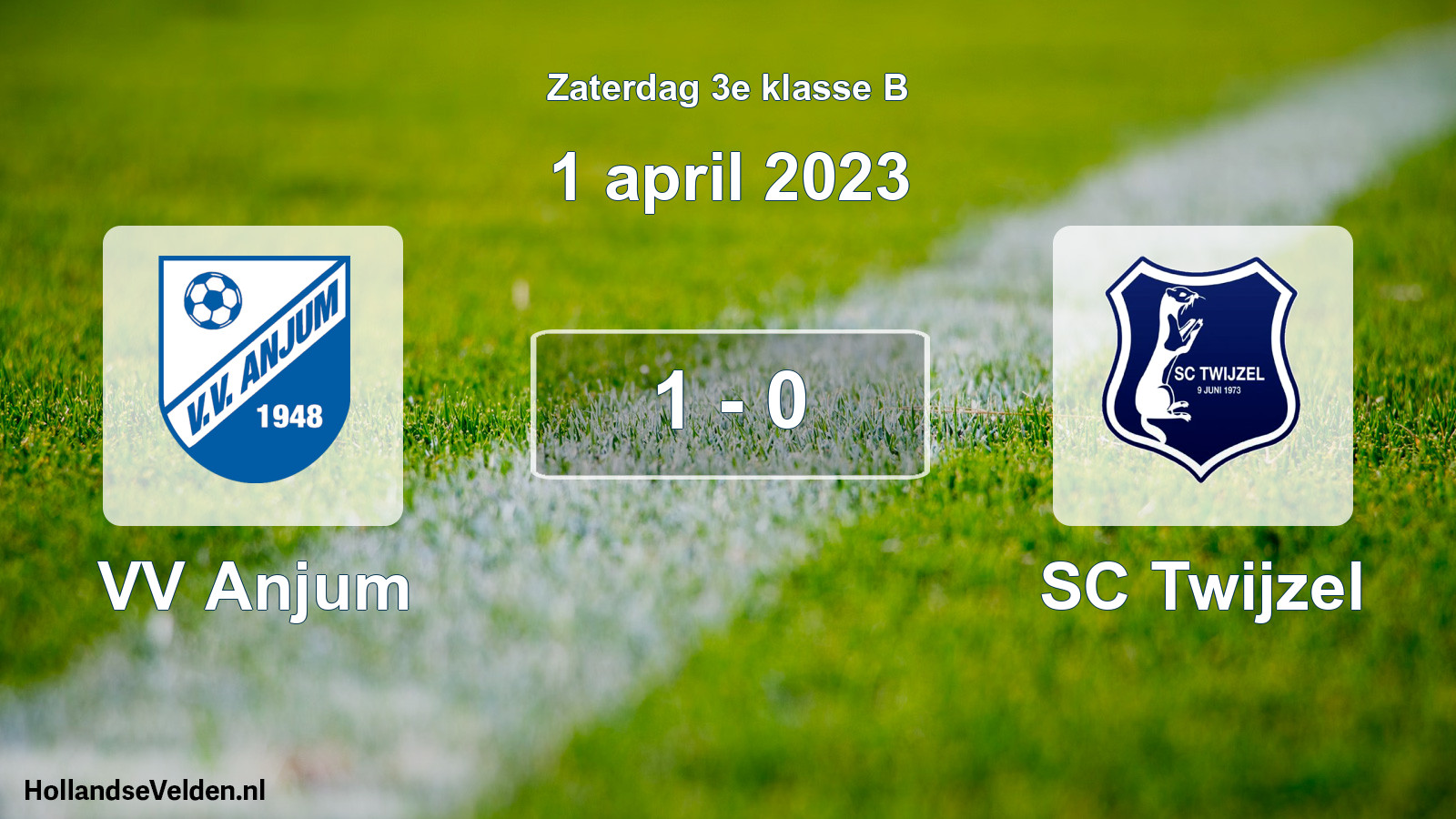 Total number of matches played: VV Anjum - SC Twijzel 1 - 0 (1 April 2023)