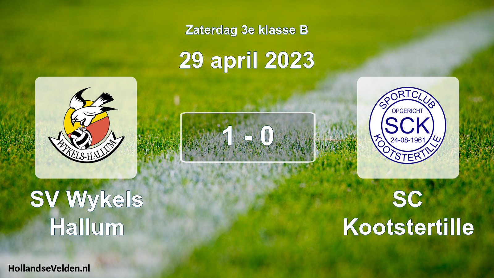 Total number of matches played: SV Wykels Hallum - SC Kootstertille 1 - 0 (29 April 2023)