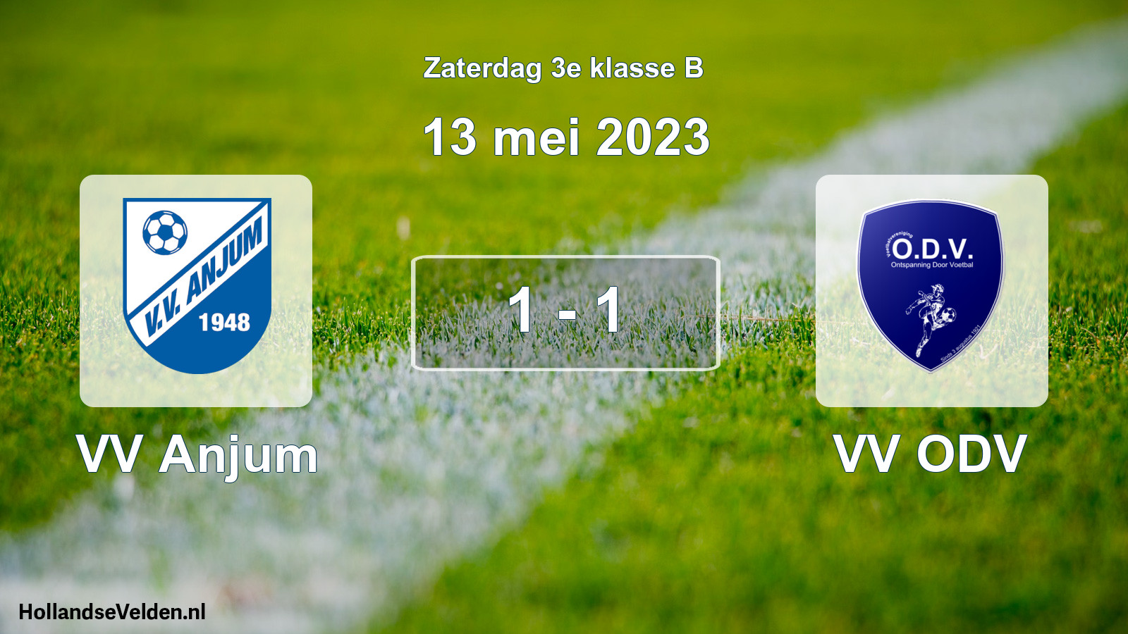 Total number of matches played: VV Anjum - VV ODV 1 - 1 (13 May 2023)